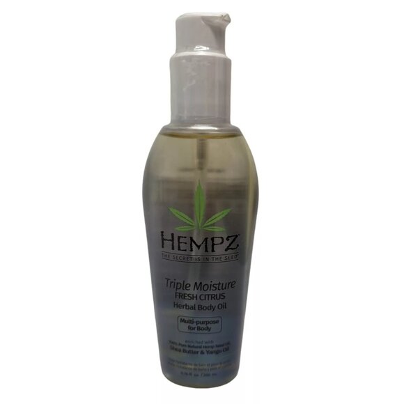 Hempz Triple Moisture Fresh Citrus Herbal Body Oil 6.76 Oz With Shea Butter - Picture 1 of 6